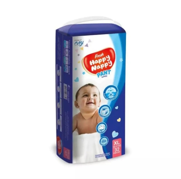 Fresh Happy Nappy Pant Diaper XL (12-17kg) 32Pcs